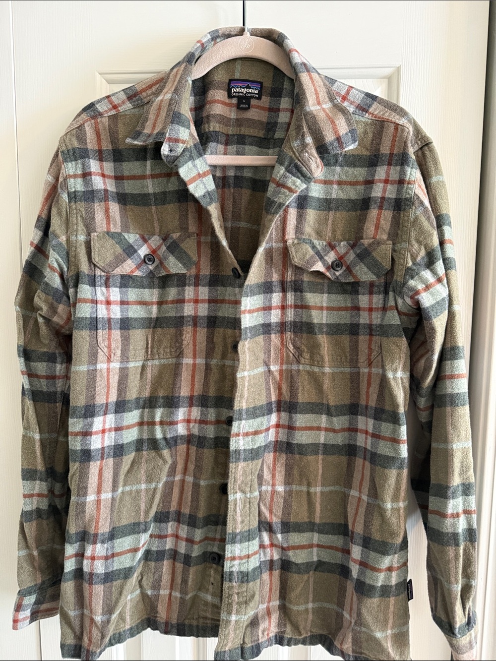 Men's Patagonia Long-Sleeved Lightweight Fjord Flannel Shirt